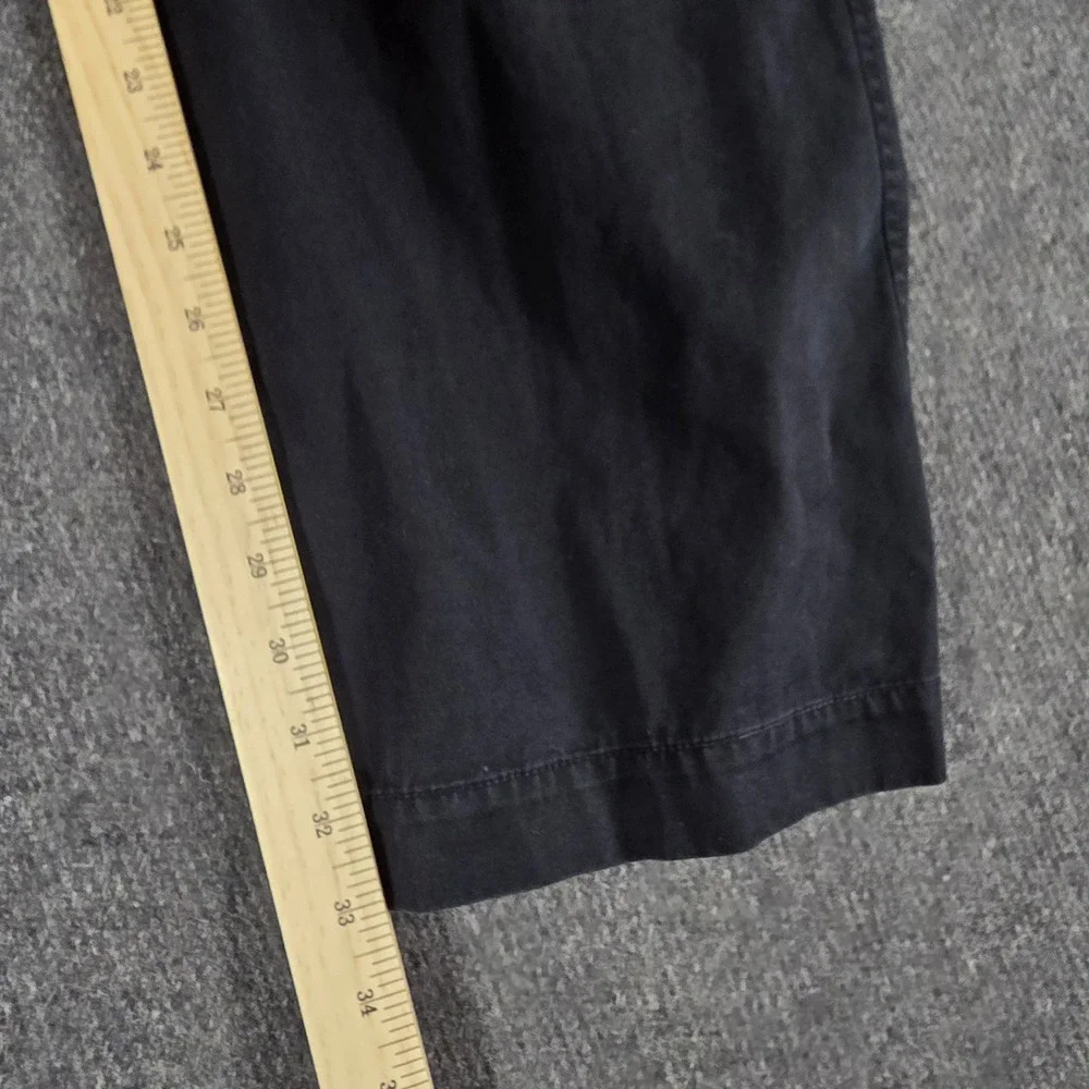 VTG Banana Republic Relaxed Fit Cargo Pants‎ Mens 36x33 Black Cotton Twill Y2K